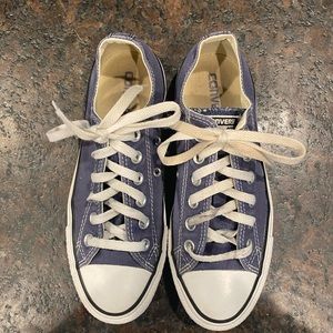 Blue converse shoes